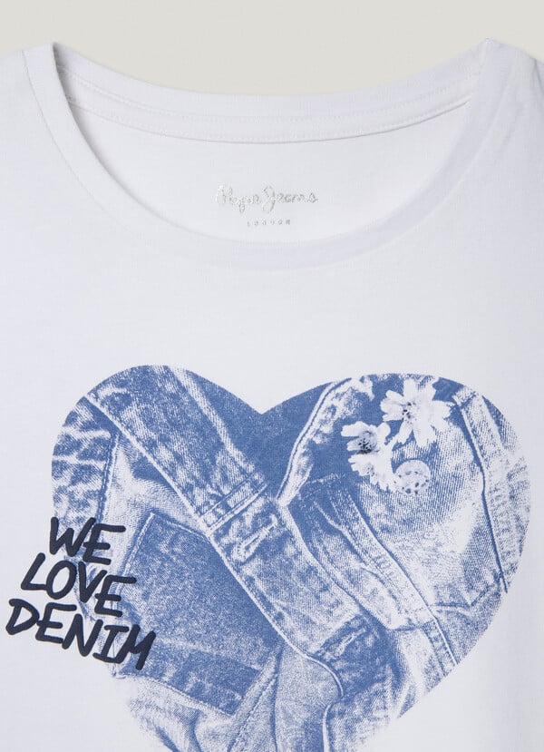 Pepe Jeans camiseta corazon estampado - Imagen 4