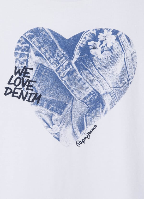 Pepe Jeans camiseta corazon estampado - Imagen 5