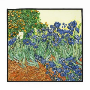 Pañuelo de seda 52×52 cm los kirios de Van Gogh