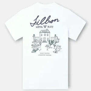 Silbon camiseta hotel bleu blanca