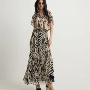 Silbon falda larga estampado animal print