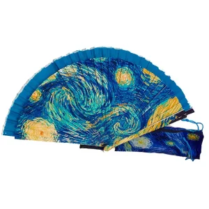 Abanico esmaltado de Van Gogh con funda 1