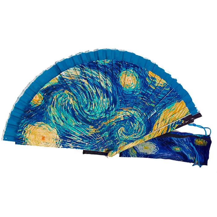 Abanico esmaltado de Van Gogh con funda 1 - Imagen 4