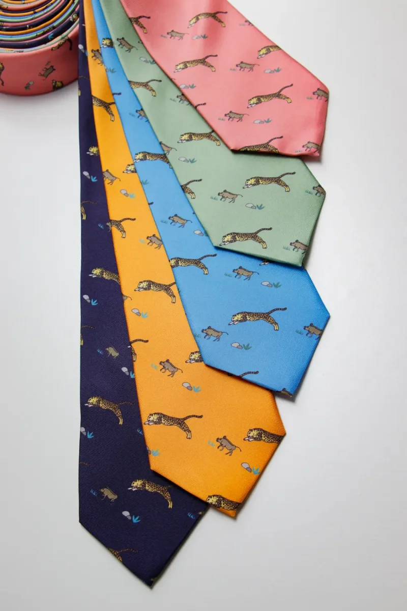 Corbata Leopardo Coral - Imagen 6