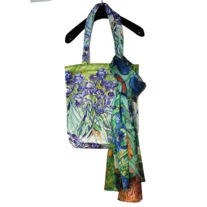 Bolsa de tela shopper con cremallera Pintores 1