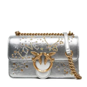Pinko bolso love one mini plata
