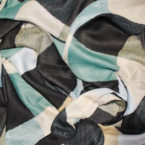 Bufanda de viscosa «cuadros de colores»