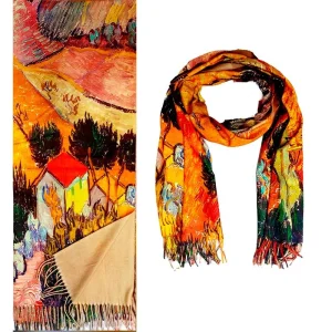 Bufanda estampada tacto cashmere pinturas 7