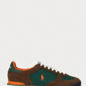 Polo Ralph Lauren deportivos heritage aera marron verde naranja