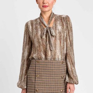 Twinset camisa animal print