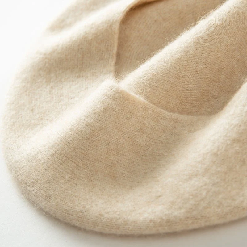 Gorro de cachemira de punto de punto de cabecera de cachemir de cachemir de mujer - Imagen 6