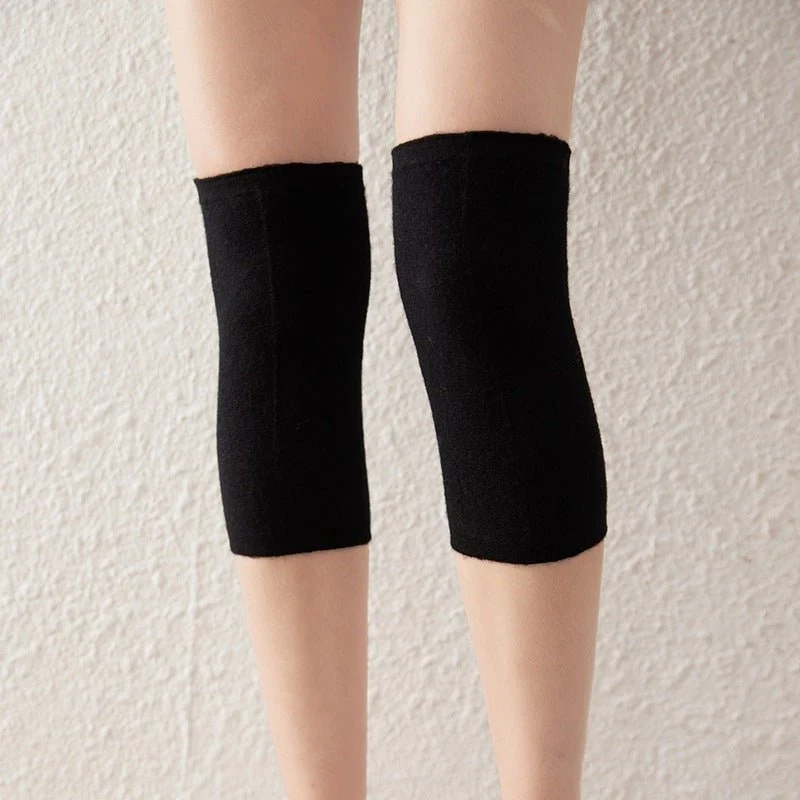 Calentadores de pierna de la rodilla suave de cachemira de la rodilla de la rodilla de la rodilla - Imagen 7