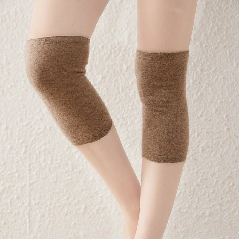 Calentadores de pierna de la rodilla suave de cachemira de la rodilla de la rodilla de la rodilla - Imagen 8