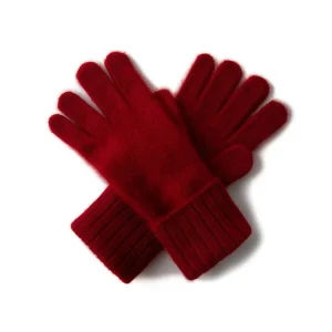 Guantes de punto de cachemira para mujer Guantes de invierno de cachemira cálidos multicolores