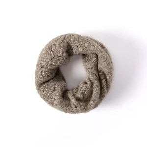 Polaina de cuello de cachemira Bufanda de cachemira pura para hombres y mujeres Tejido trenzado entrelazado