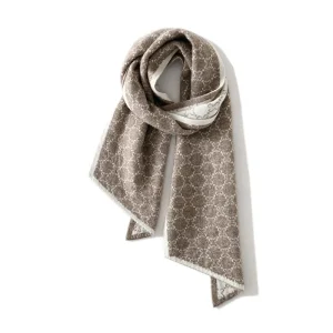 Bufanda de cachemir de mujer Bordamiento decorativo Jacquard Cashmere Wraps