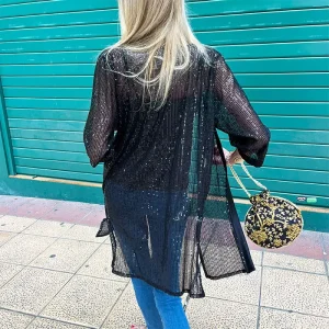 Chaqueta de lentejuelas  negra