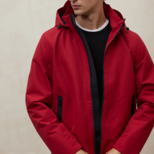 Ecoalf chaqueta Tarka roja
