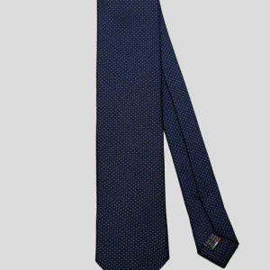 Corbata Azul Marino Lunar Amarillo Pequeño