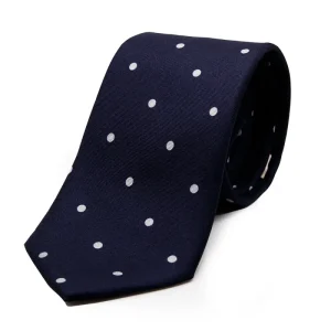 Corbata lunares Topos Gris