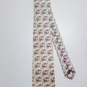 Corbata Flamenco Beige Amarillo