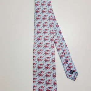 Corbata Flamenco Celeste Gris