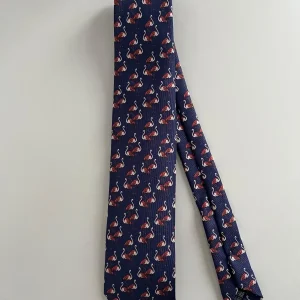 Corbata Flamenco Azul Marino y Rosa