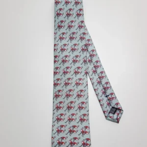 Corbata Flamenco Verde Grisáceo