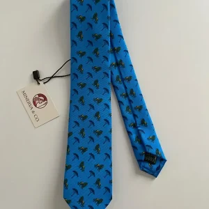 Corbata  Infantil Leones Azul Mediterráneo