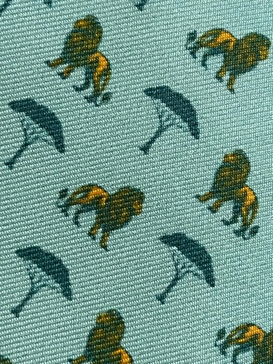Corbata Infantil Leones Verde Agua - Imagen 3