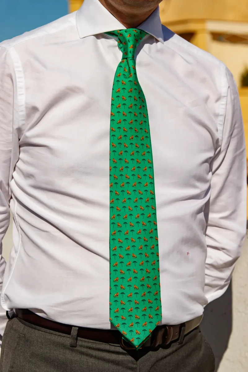 Corbata Leones verde hierba - Imagen 5