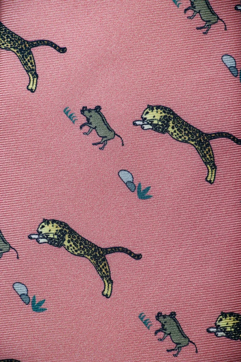 Corbata Leopardo Coral - Imagen 3