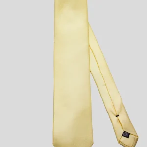 Corbata Lisa Amarillo Pastel