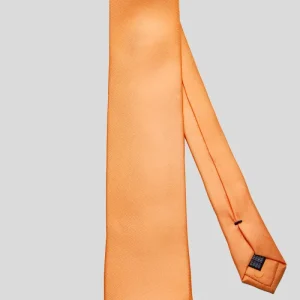 Corbata Lisa Naranja Pastel