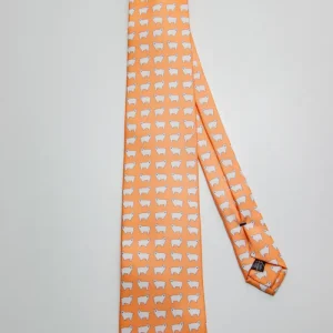 Corbata Oso Polar Naranja pastel