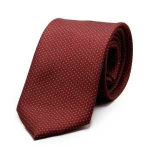 Corbata lunares amarillo pequeño