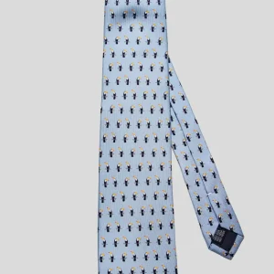 Corbata Tucán Celeste Grisáceo