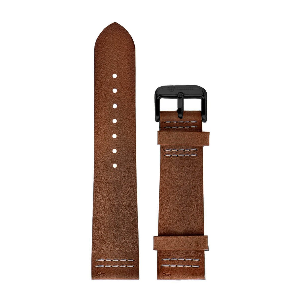 Correa Cuero Premium 20mm Café Sport - Imagen 2