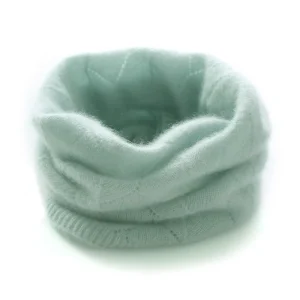 Diamante Knit Cashmere Necker Warmer recortador de cachemir Cajero Gaiter