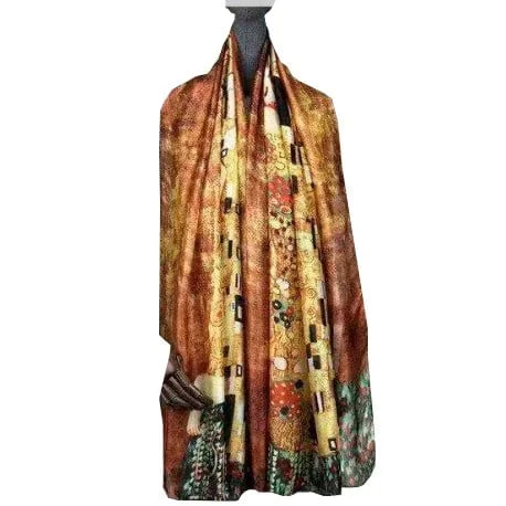 FULAR SEMI SEDA CON FORRO “KLIMT” - Imagen 2