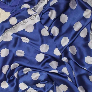 Fular de semi seda Azul