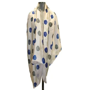 Fular de semi seda con forro Beige