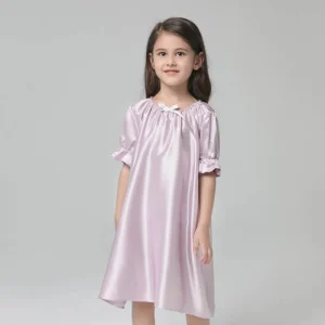 Camisón de seda de niñas 100% Mulberry Kids Silk Nightwear