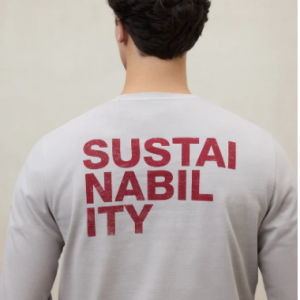 Ecoalf camiseta de manga larga Sustano gris claro