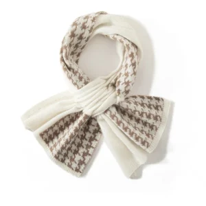 Cashmere Houndstooth Buff para calidez sofisticada Crossed Buff