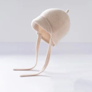 Sombrero de cachemira para niños con lazos para niños pequeños Cantalmere Bonnet Hat Brim