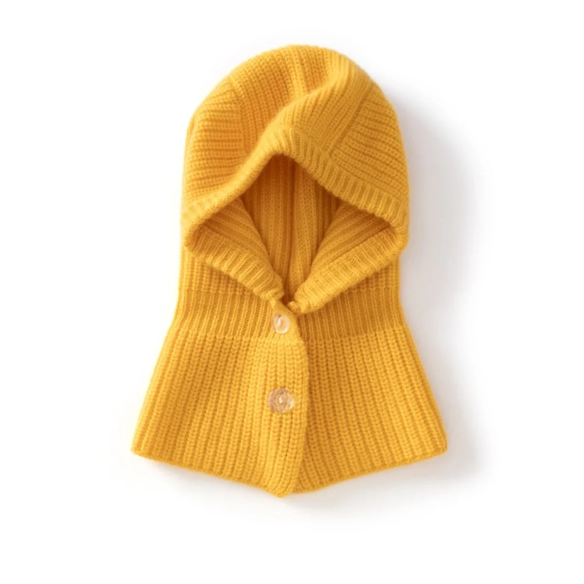 Gorro con capucha de punto de cachemira para niños Pasamontañas de cachemira para niños y niñas - Imagen 5