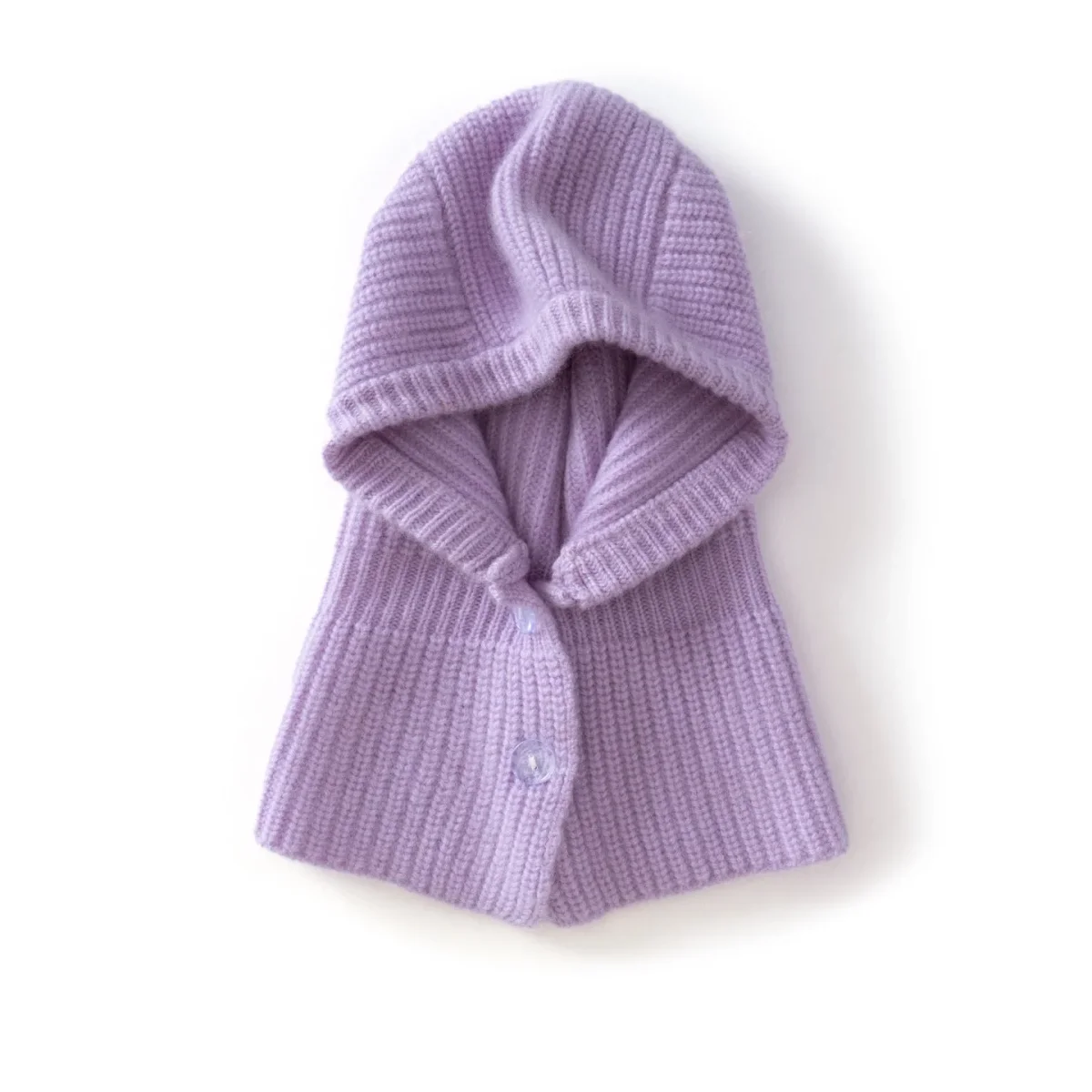Gorro con capucha de punto de cachemira para niños Pasamontañas de cachemira para niños y niñas - Imagen 4