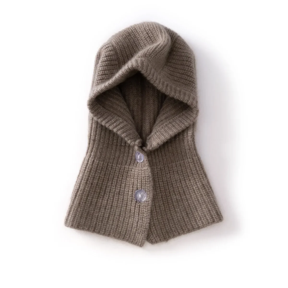 Gorro con capucha de punto de cachemira para niños Pasamontañas de cachemira para niños y niñas - Imagen 8