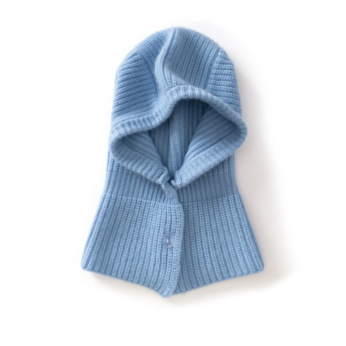 Gorro con capucha de punto de cachemira para niños Pasamontañas de cachemira para niños y niñas - Imagen 3